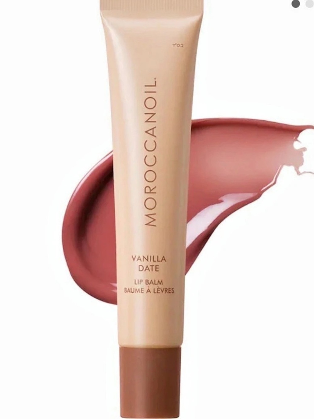 MOROCCANOIL Vanilla Date Argan Butter Lip Balm Pink NWT